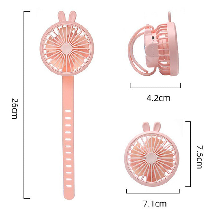 Unisex Portable Hand Fan with Integrated Wristband and Flexible Tilt Stornfield
