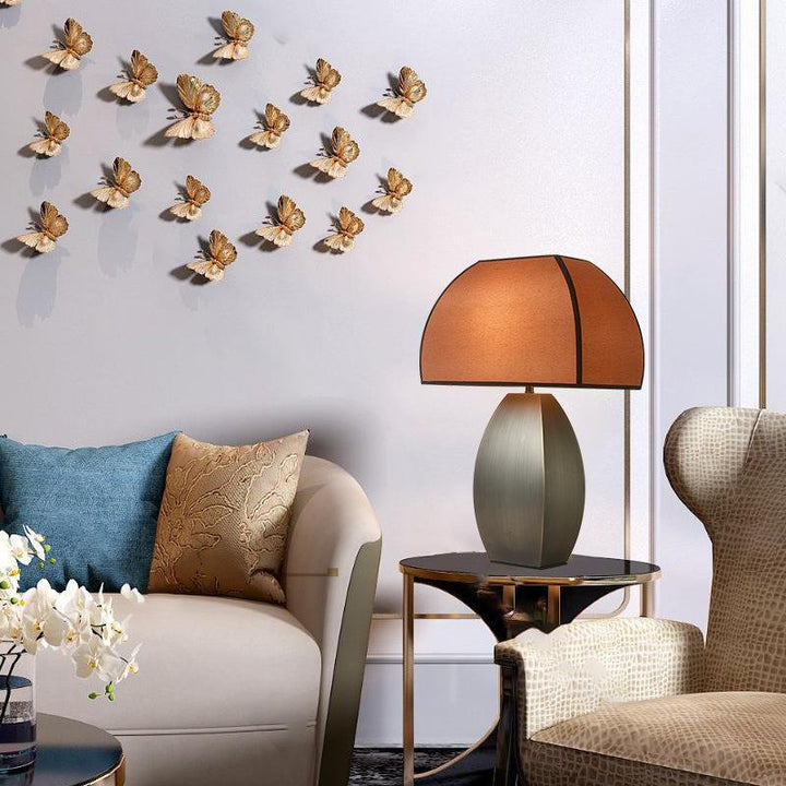 Decorative Table Lamp with Textured Shade