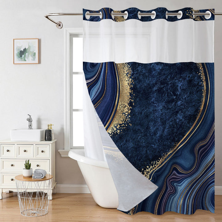 Elegant Marble Design Shower Curtain Stornfield
