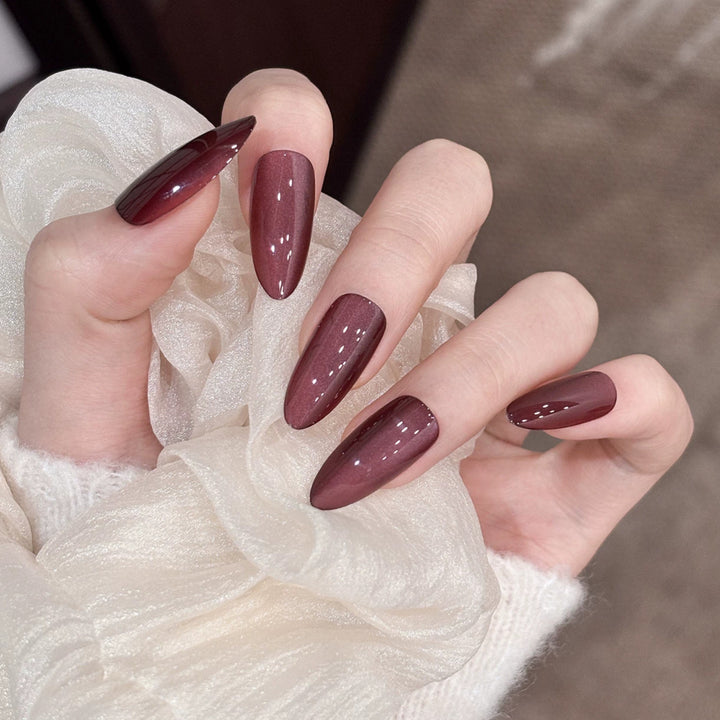 Stylish Almond-Shaped Press-On Nail Set