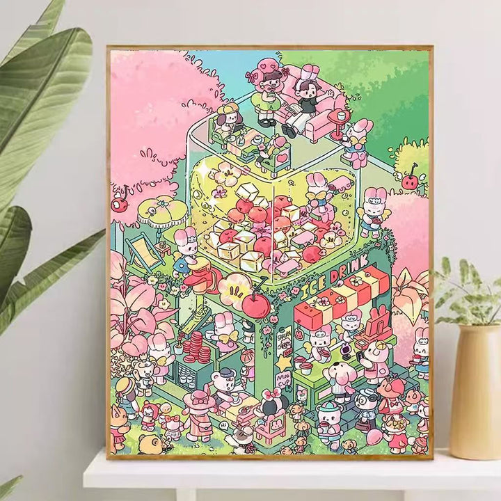 Playful Cartoon-Themed Art Canvas Stornfield