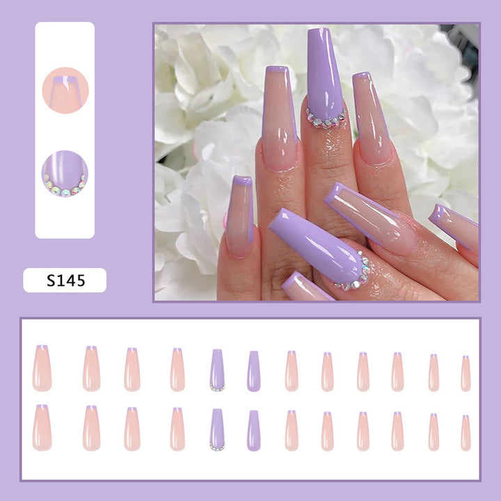 Artificial nail set with elegant and sparkling design Stornfield