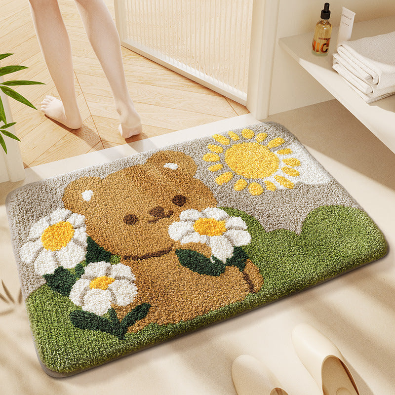 Cute Cat-Themed Bath Mat