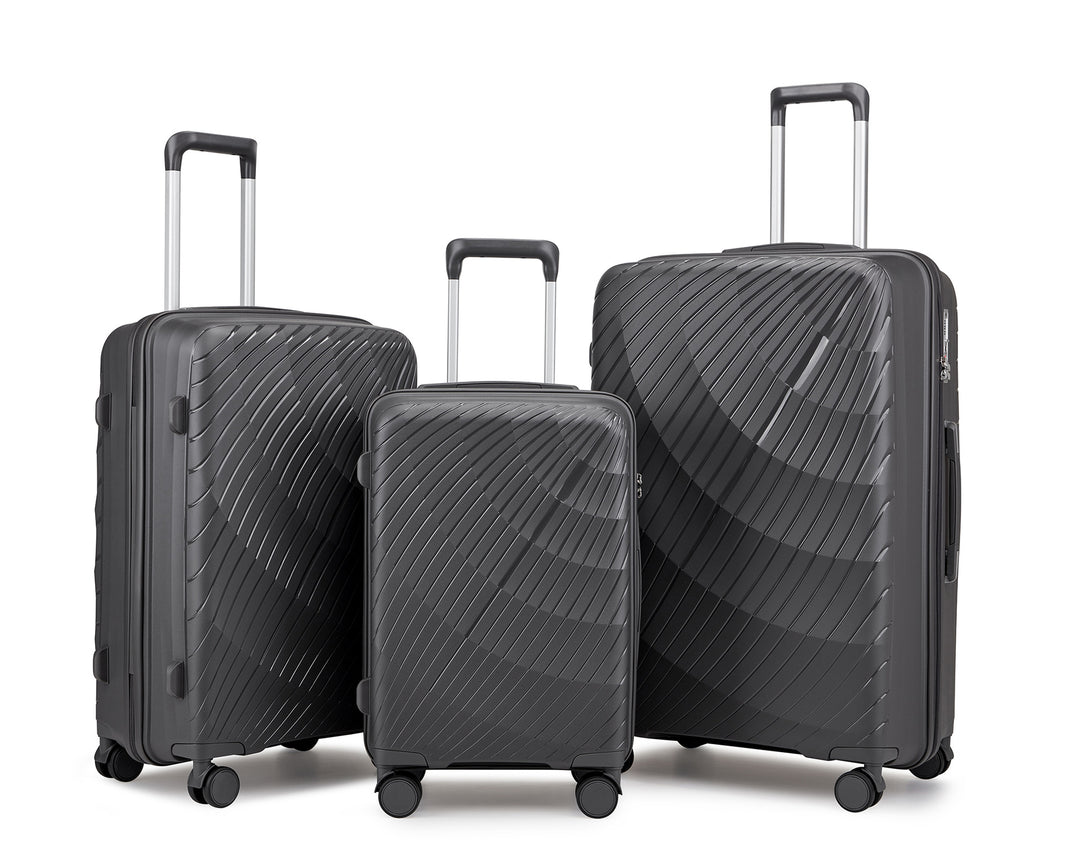 Unisex Premium Textured Hard Shell Luggage Set Stornfield