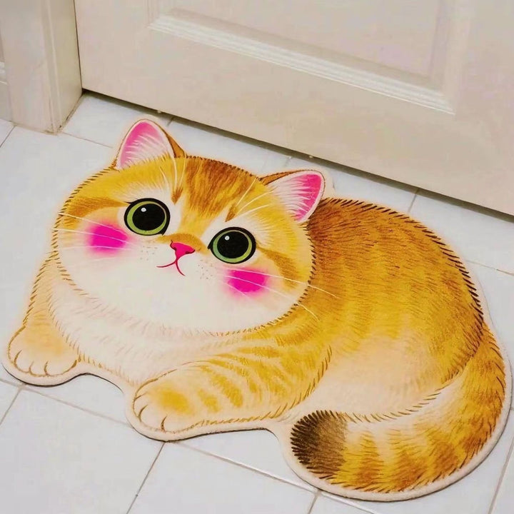 Cozy Cat-Shaped Bath Mat
