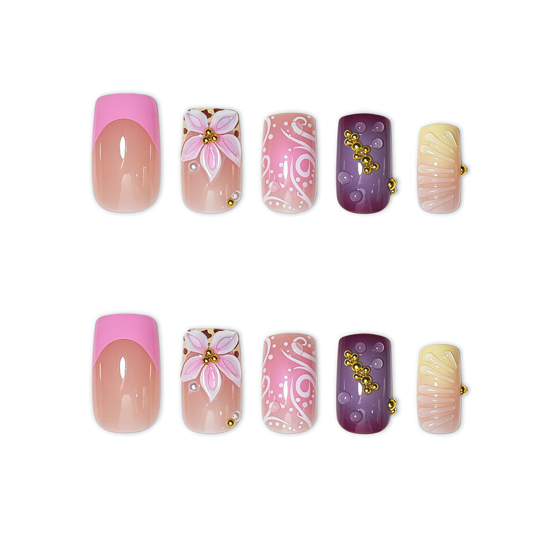 Artistic Decorative Press-On Nail Art Stornfield