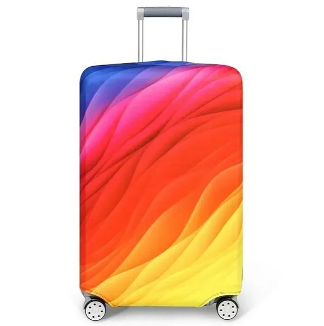 Unisex stretchable suitcase cover with cute alpaca design, elastic protective cover for hard-shell and fabric suitcases Stornfield