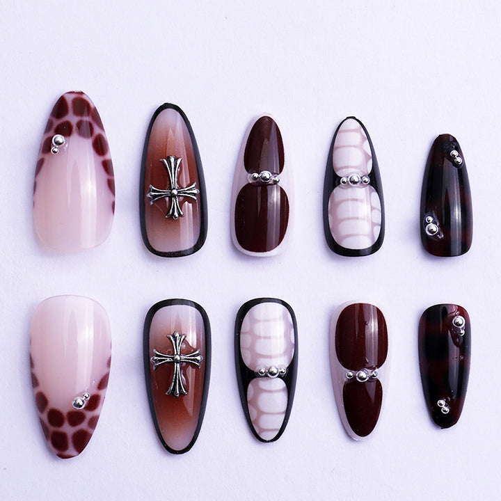 Artistic Stiletto Nail Design