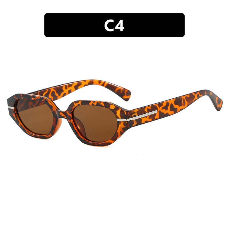 Women's stylish geometric sunglasses with mirrored lenses and unique frame Stornfield