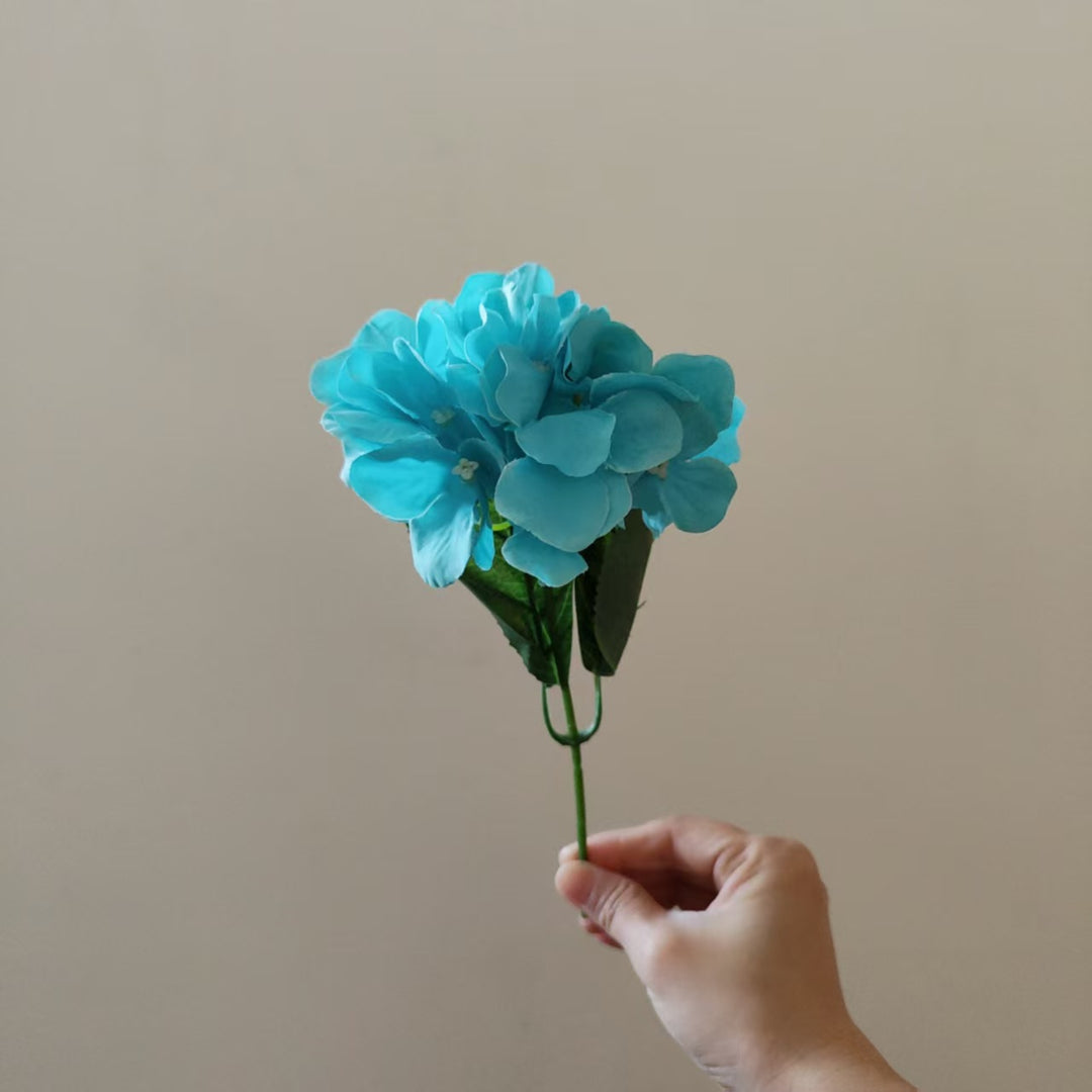 Elegant Faux Hydrangea Stem