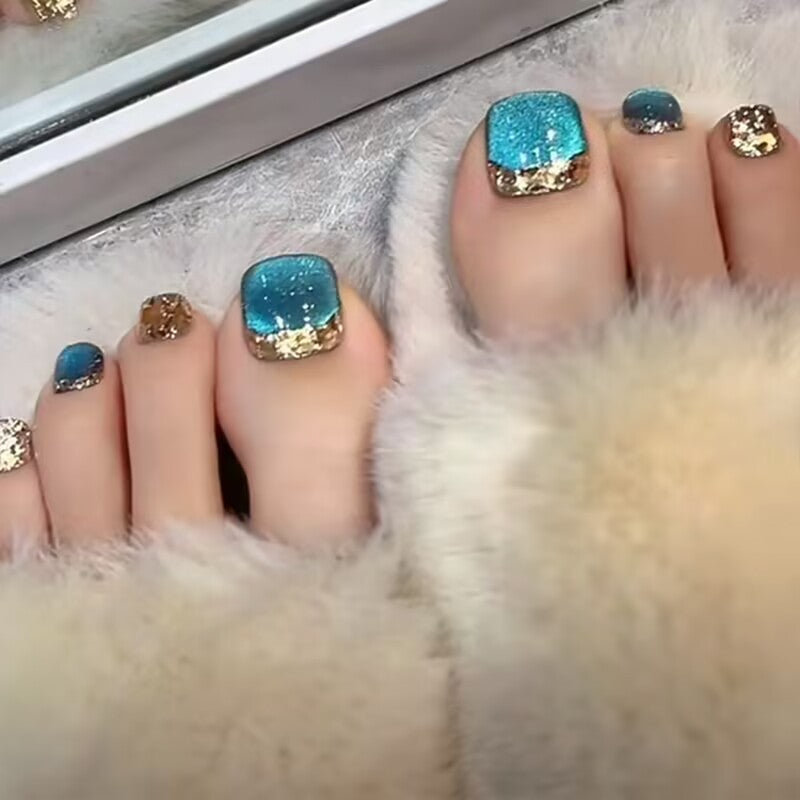 Decorative Sparkling Toe Nail Art Stornfield