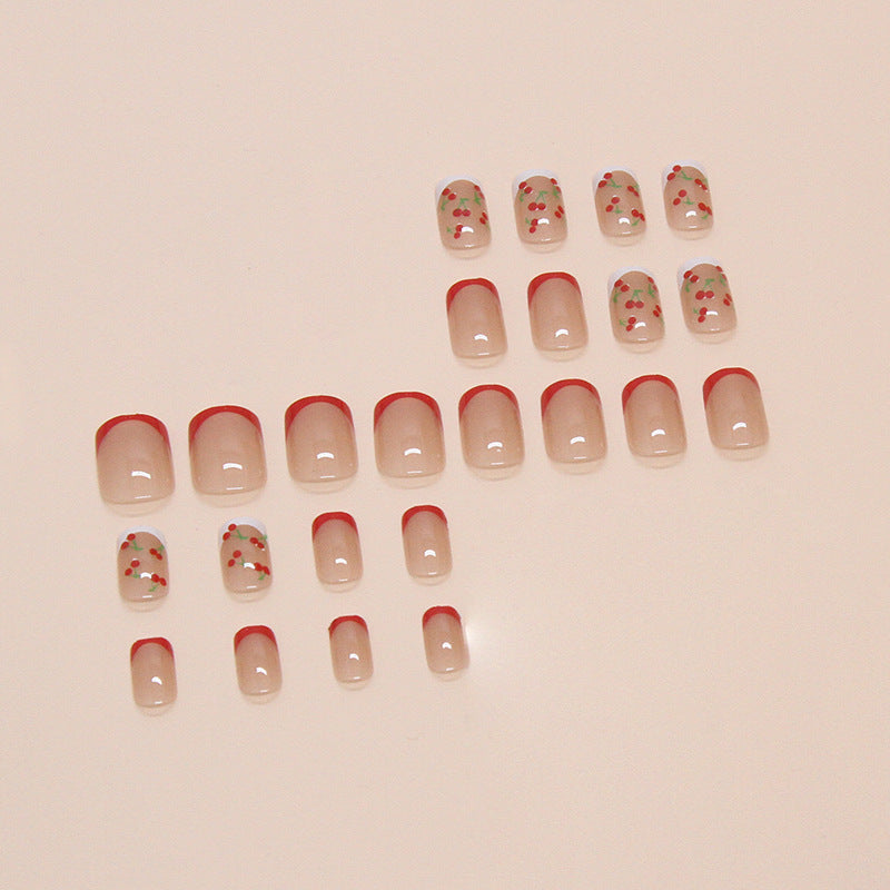 Floral Acrylic Press-On Nail Tips Stornfield