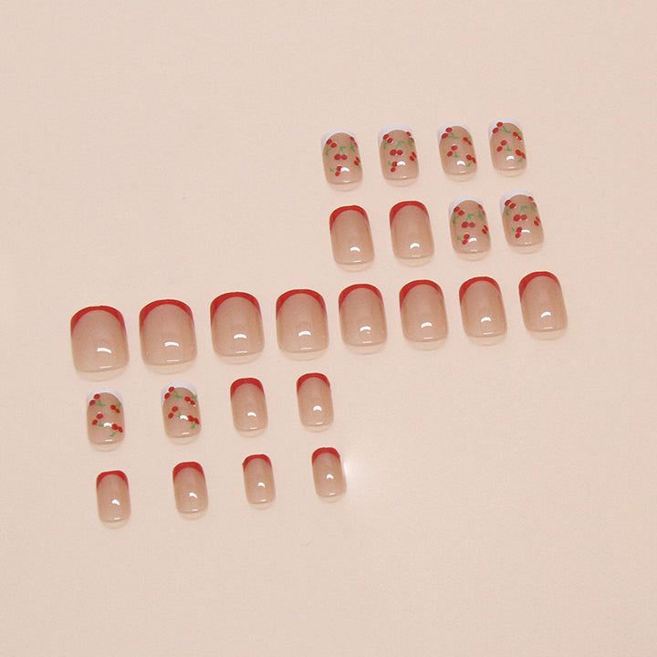 Floral Acrylic Press-On Nail Tips Stornfield