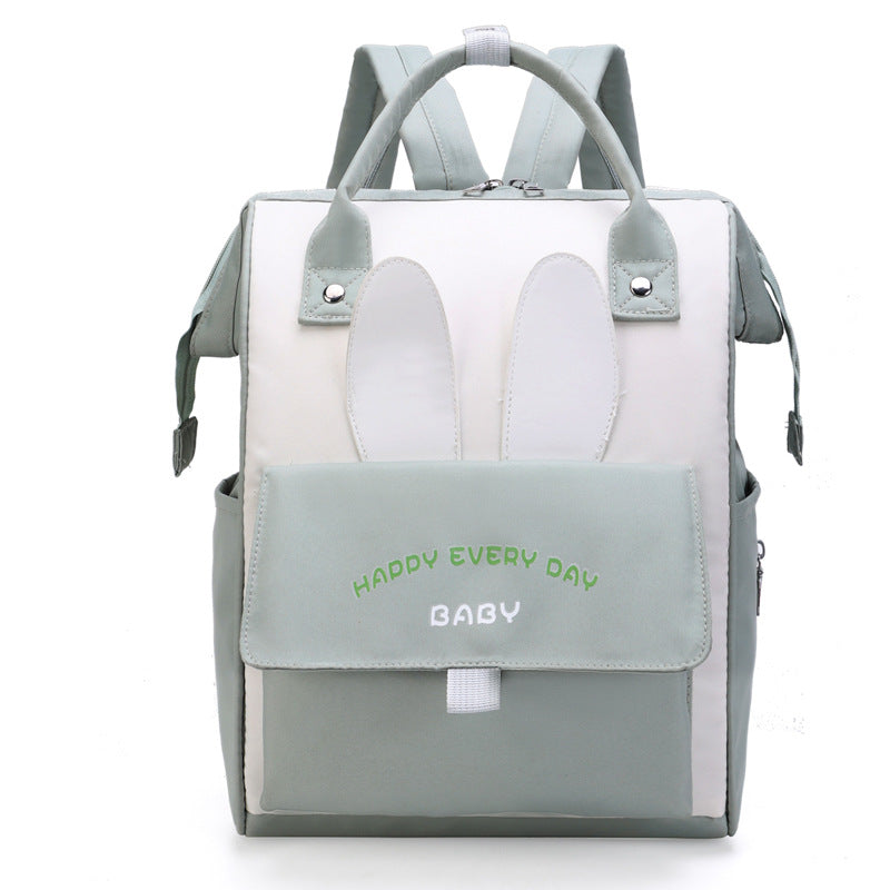 Playful Bunny-Themed Diaper Backpack Stornfield