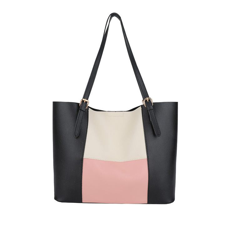 Versatile Color Block Tote Bag Stornfield