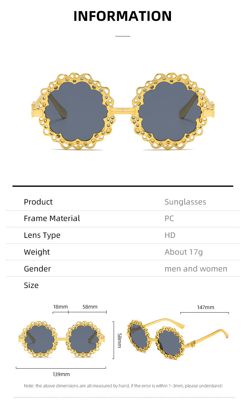 Women's stylish sunglasses with flower-shaped frame Stornfield