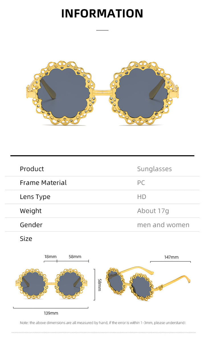Women's stylish sunglasses with flower-shaped frame Stornfield