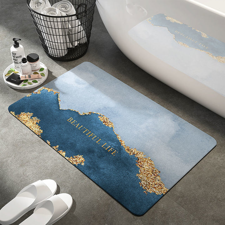 Artistic Abstract Bath Mat