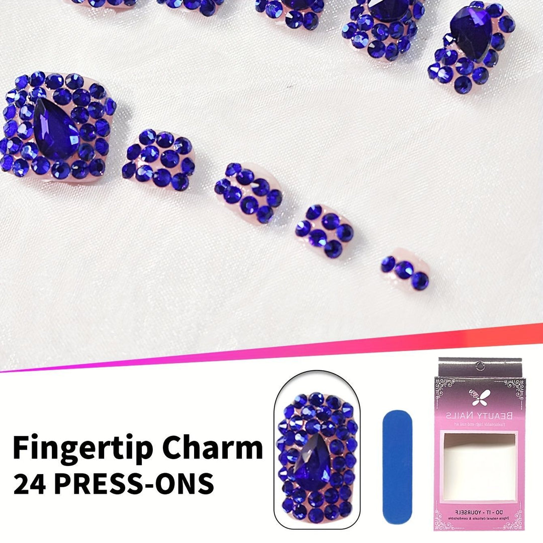 Glamorous Rhinestone Nail Art Stornfield
