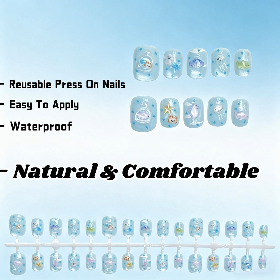 Artistic Reusable Press-On Nail Set