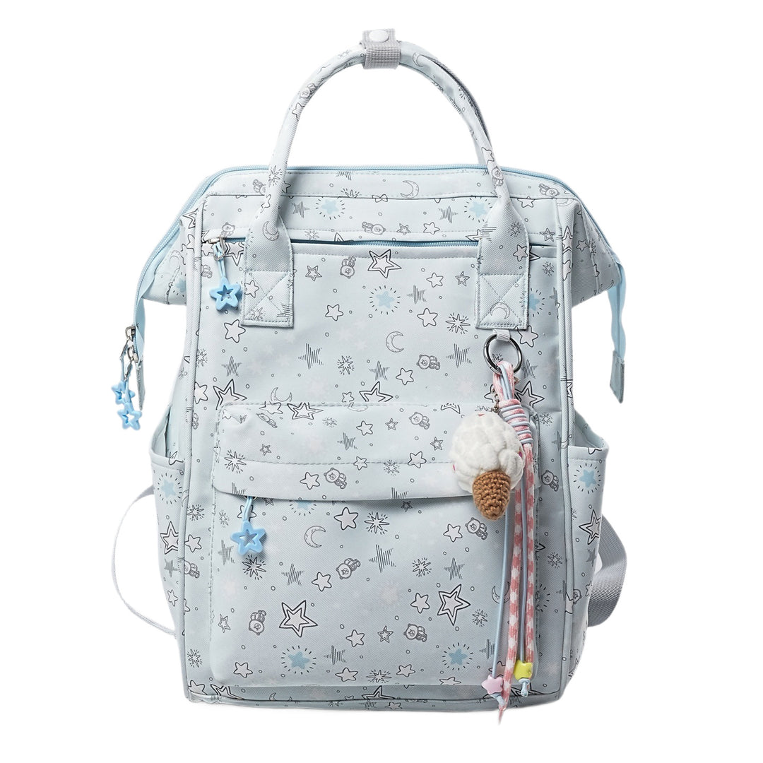Stylish Star-Patterned Backpack Stornfield