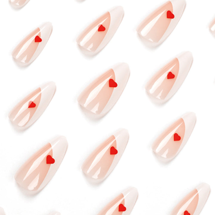 Glamorous nail art with heart decorations Stornfield