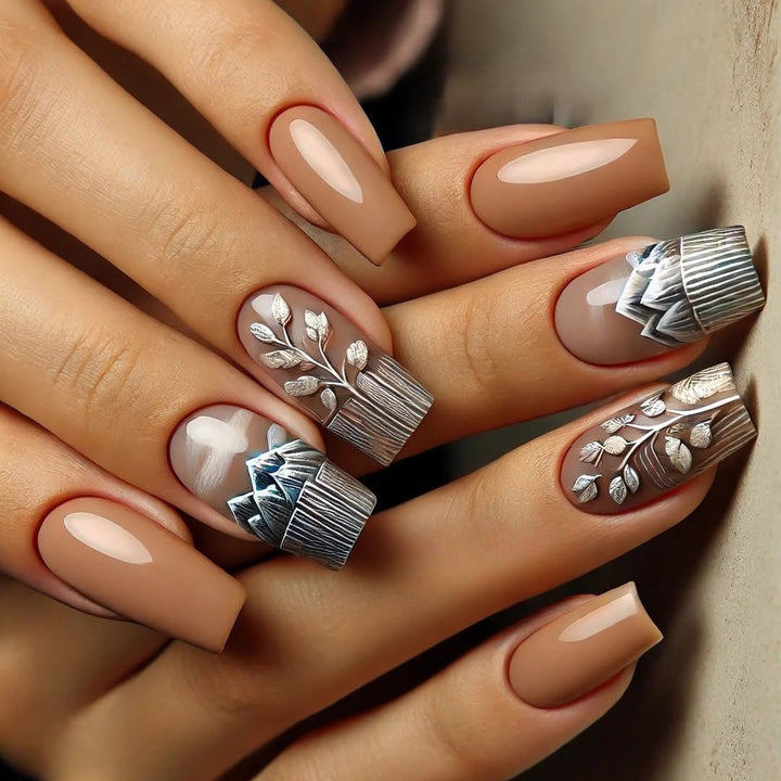 Nail Art Set with Floral Patterns Stornfield