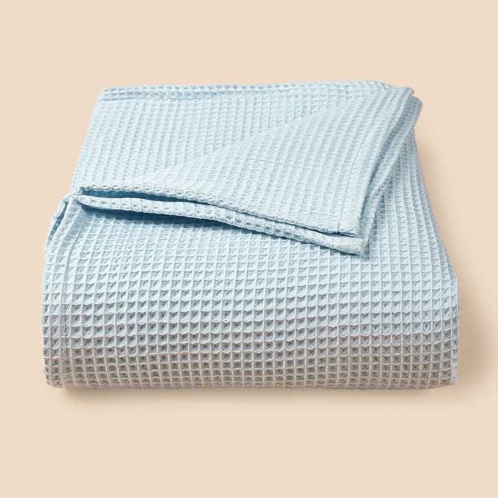 Textured Waffle Weave Throw Blanket Stornfield