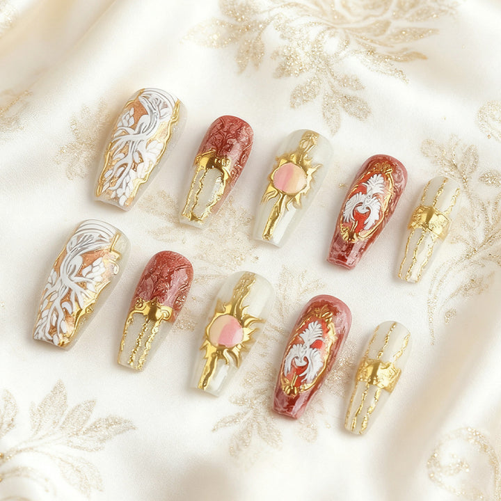 Artistic Decorative Press-On Nails Stornfield