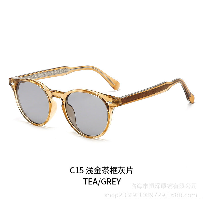 Women round sunglasses in stylish retro design Stornfield
