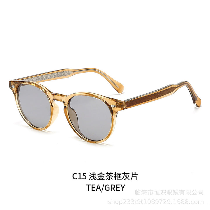 Women round sunglasses in stylish retro design Stornfield
