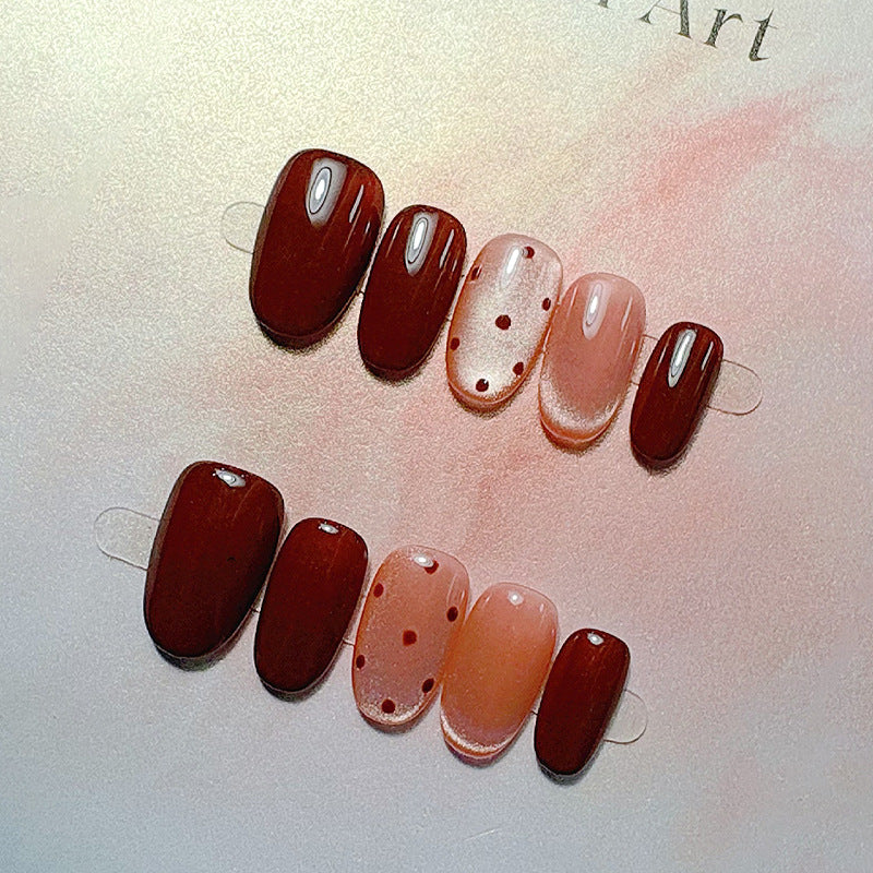 Elegant French Tip Press On Nails Stornfield