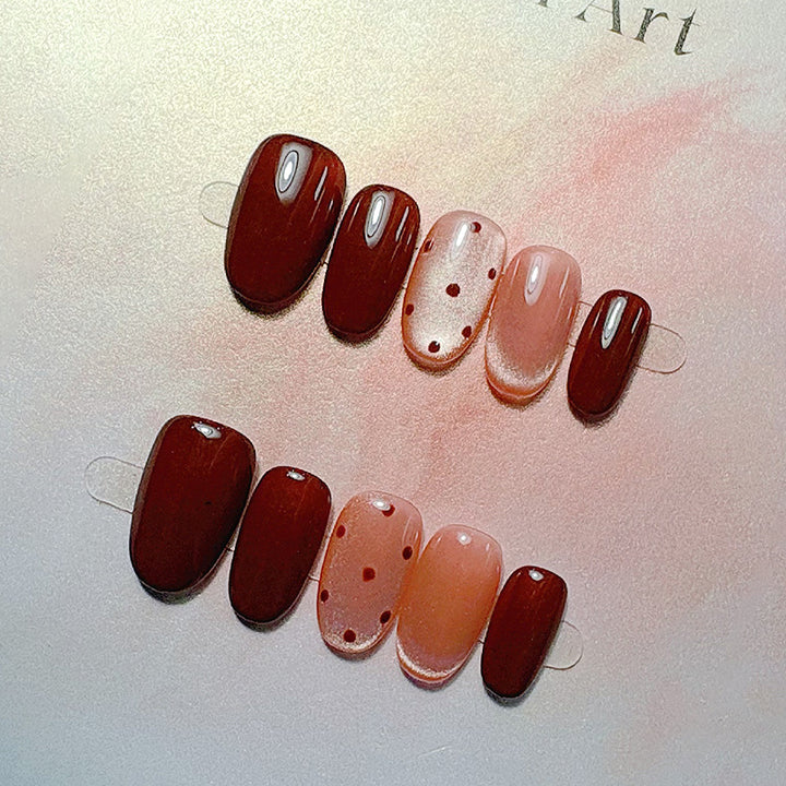 Elegant French Tip Press On Nails Stornfield