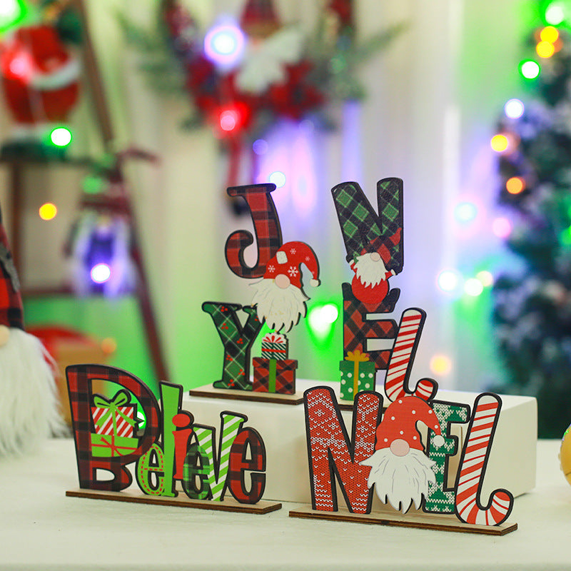 Festive wooden decoration with Christmas motif Stornfield