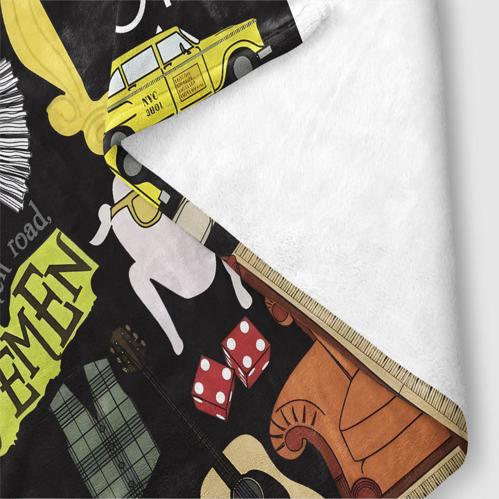Cozy Graphic Fleece Blanket