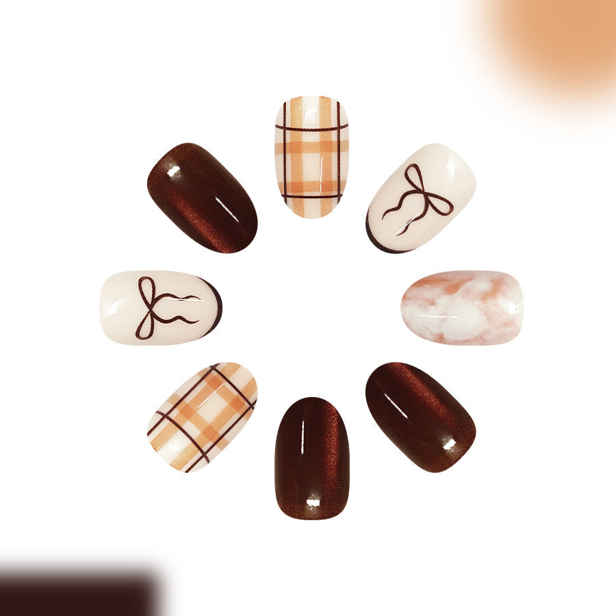 Chic Patterned Press-On Nail Set Stornfield