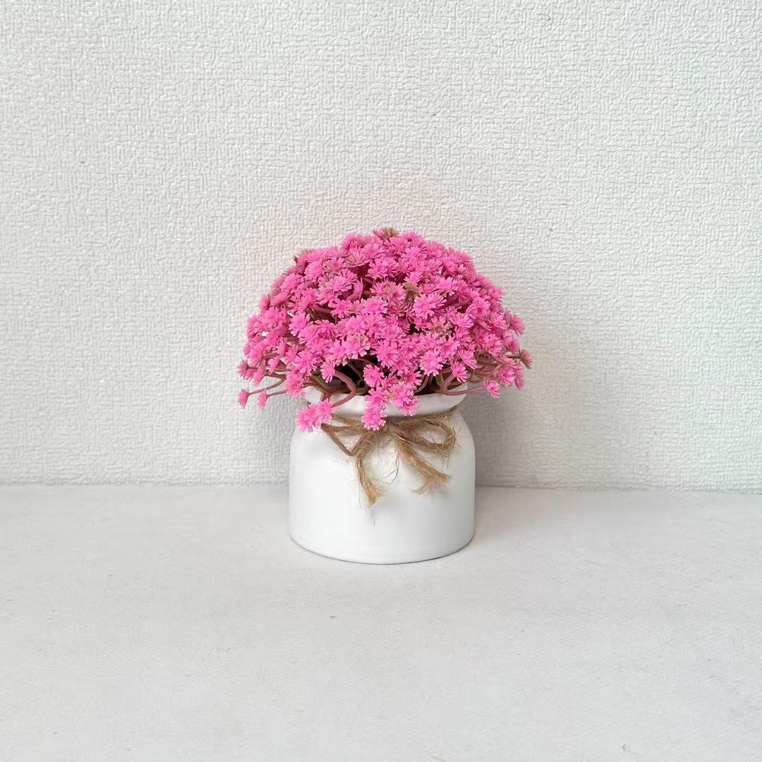 Lifelike Purple Floral Arrangement