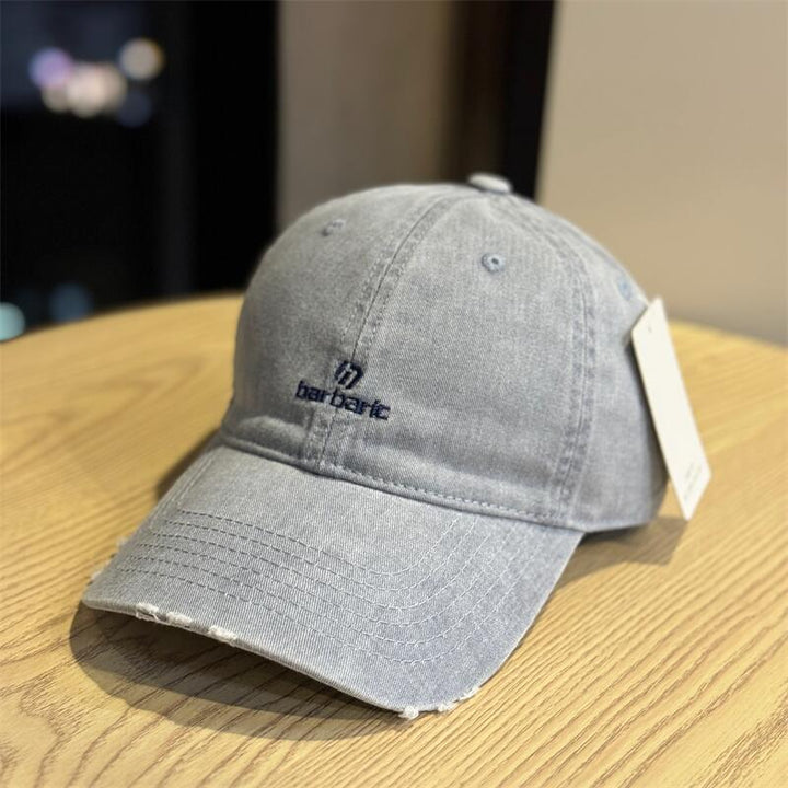 Men's Distressed Cotton Twill Baseball Cap Stornfield