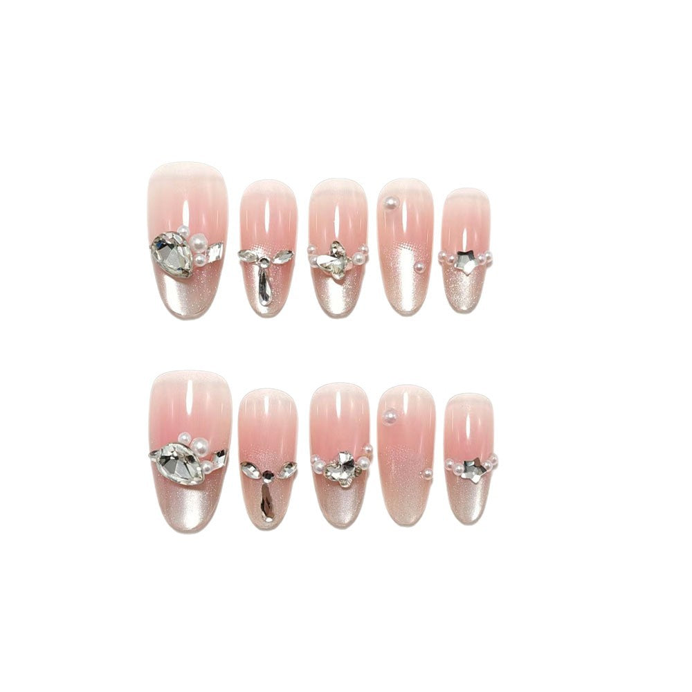 Artificial nails with luxurious jewelry accents Stornfield