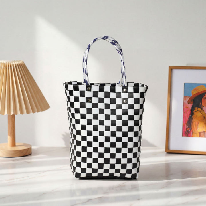 Classic Square Pattern Shopping Bag Stornfield