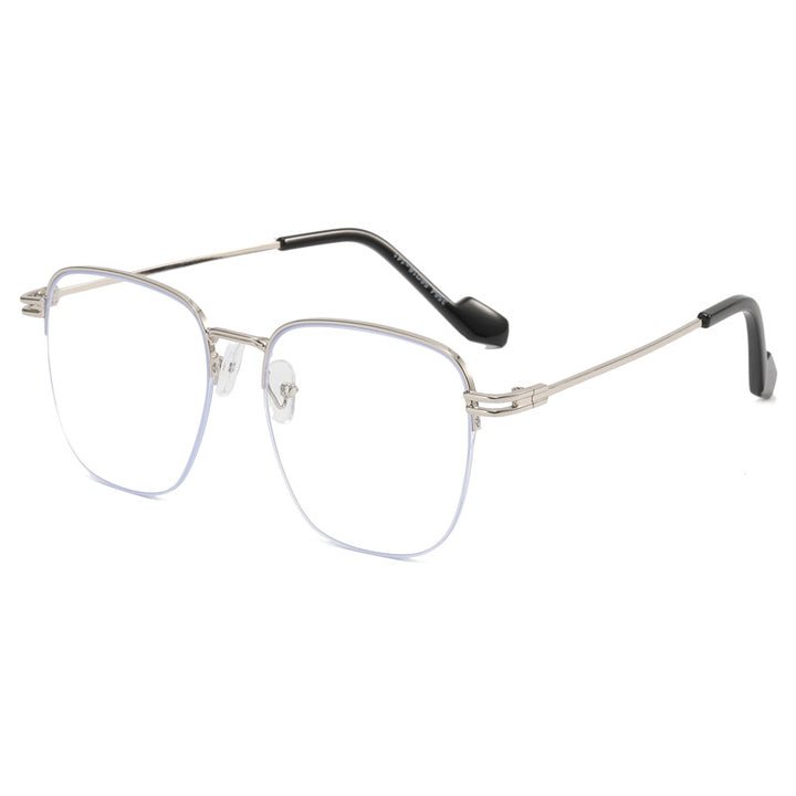 Women Designer Glasses with Square Frame and Glossy Metal Structure Stornfield