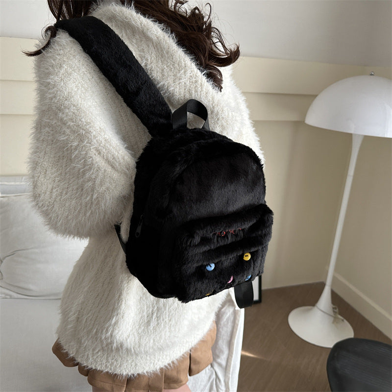 Plush backpack with playful design Stornfield