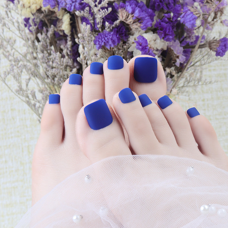 Elegant Square Toe Press-On Toenails Stornfield