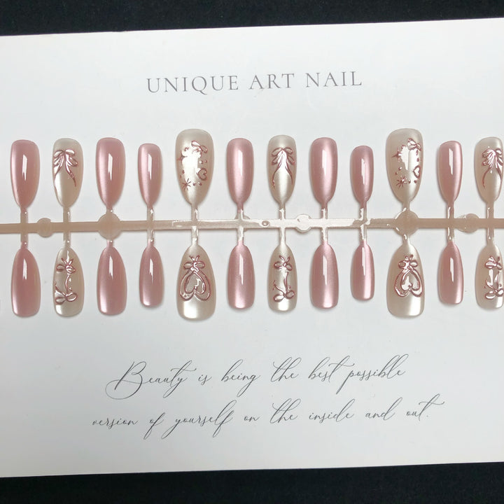 Elegant Floral Themed Press-On Nail Collection