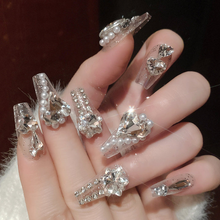 Decorative Crystal Embellished Nail Tips Stornfield