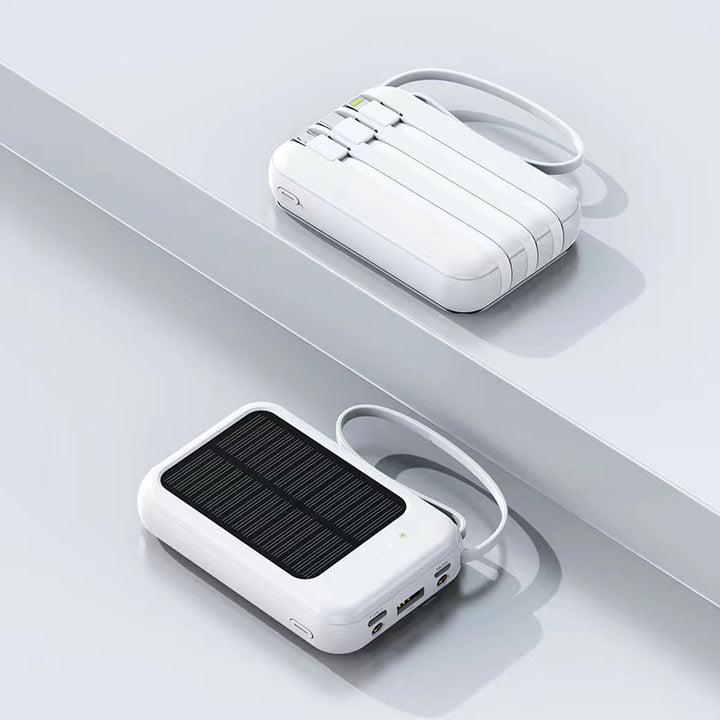 Solar-powered power bank with high capacity and multifunctional connections Stornfield