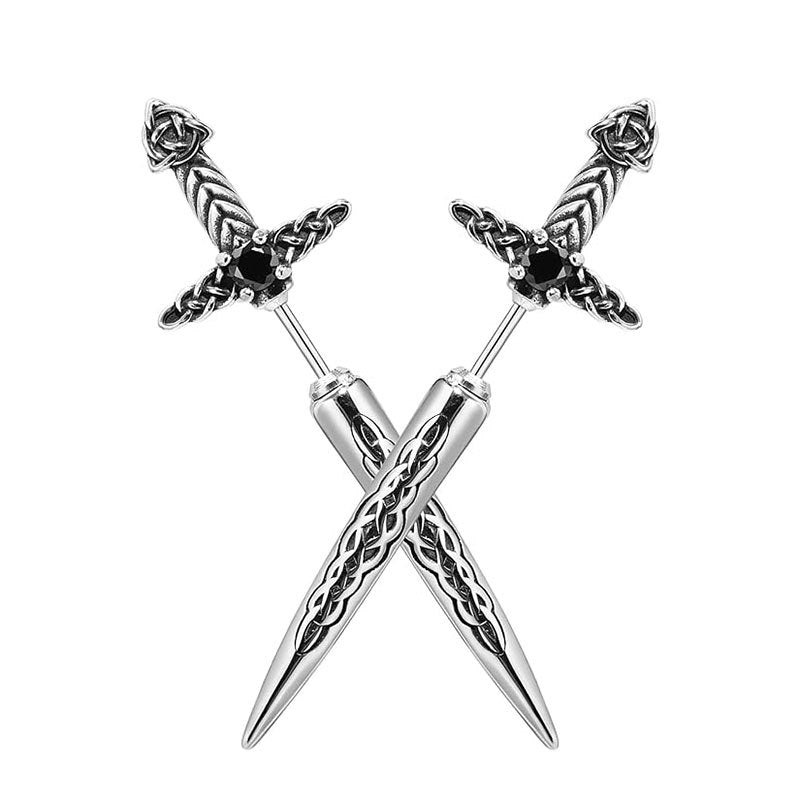 Gothic Sword-Shaped Earrings Stornfield