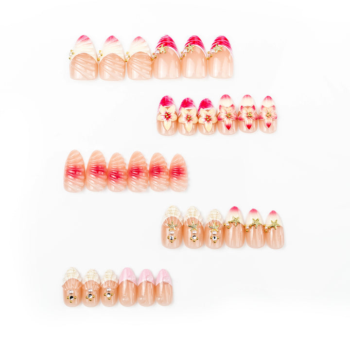 Floral Decorative Press-On Nail Art Set Stornfield