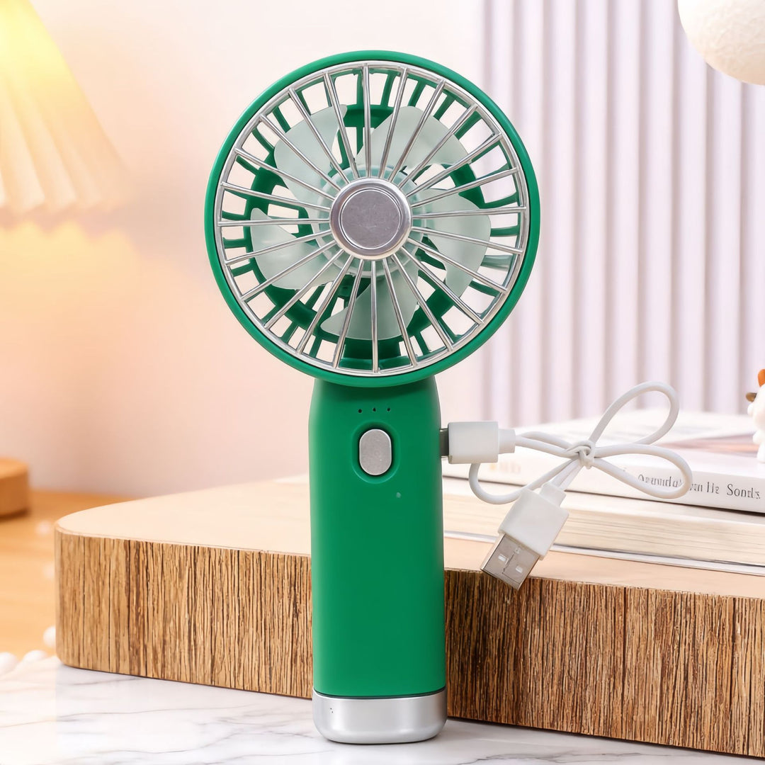 Ladies Portable Hand Fan with USB Connection and Ergonomic Design Stornfield