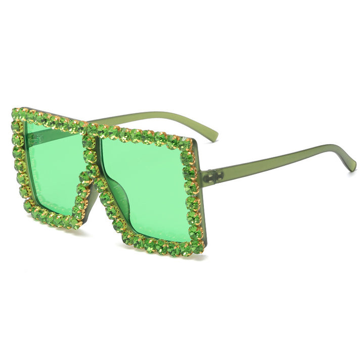 Women's striking square sunglasses with sparkling appliques Stornfield